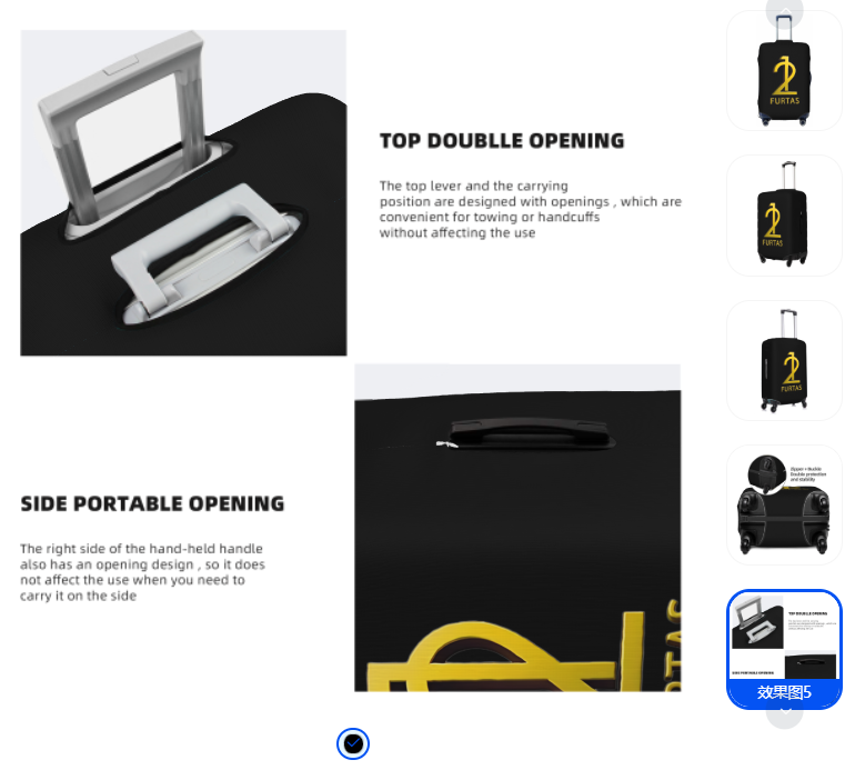 Luggage Cover Elastic Suitcase Cover Protector Fit 18-32 Inch