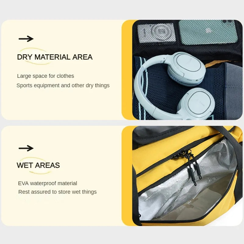 basketball sports bag dry wet separation fitness bag boxing storage bag, gym bag