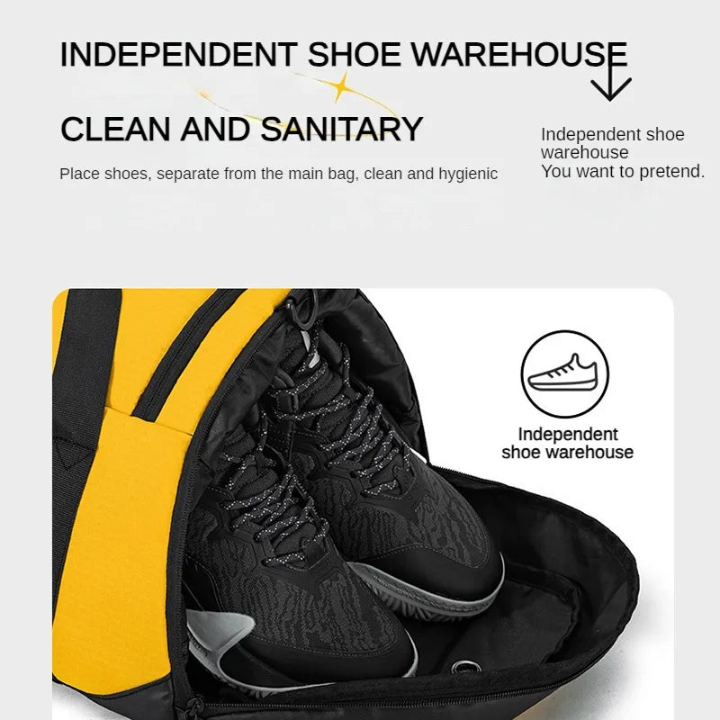 basketball sports bag dry wet separation fitness bag boxing storage bag, gym bag