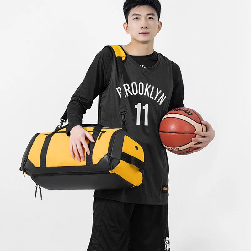 basketball sports bag dry wet separation fitness bag boxing storage bag, gym bag