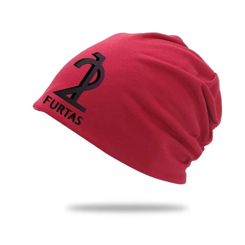 Unisex Double-layer Knitted Big Head Skull Beanie Cap