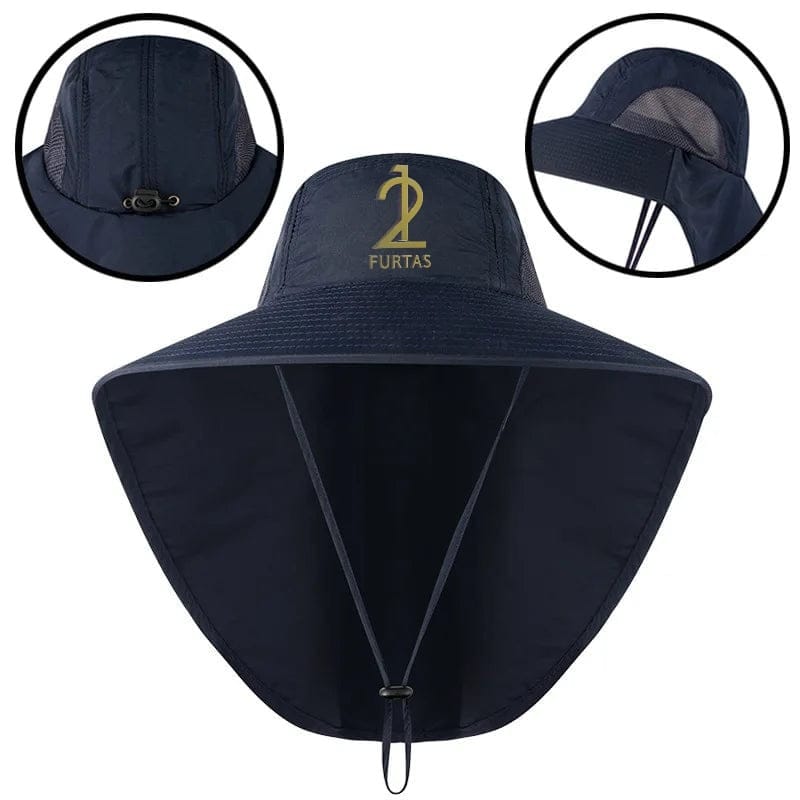 Wide Brim Fishing Hat Neck Cover Sun