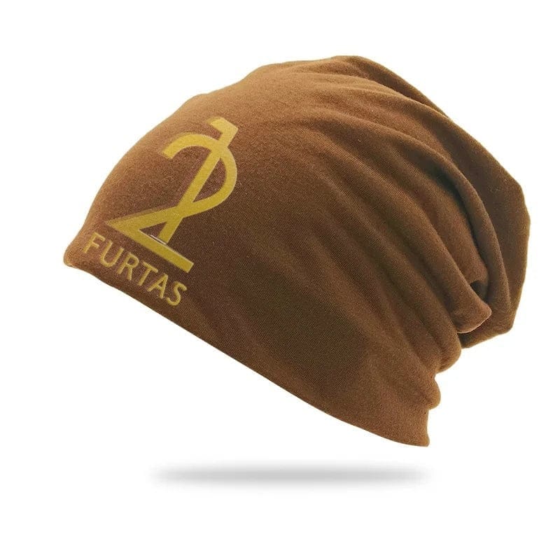 Unisex Double-layer Knitted Big Head Skull Beanie Cap