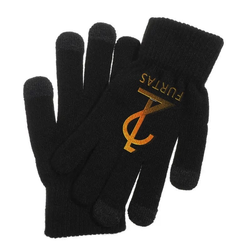 Custom LOGO Printing Pattern Gloves Full Finger Touch Screen Knit Mittens Wool Gloves Men Women Autumn Winter Fleece Warm Gloves