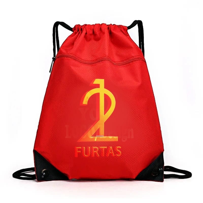 Drawstring Backpack Sports Bag Zipper