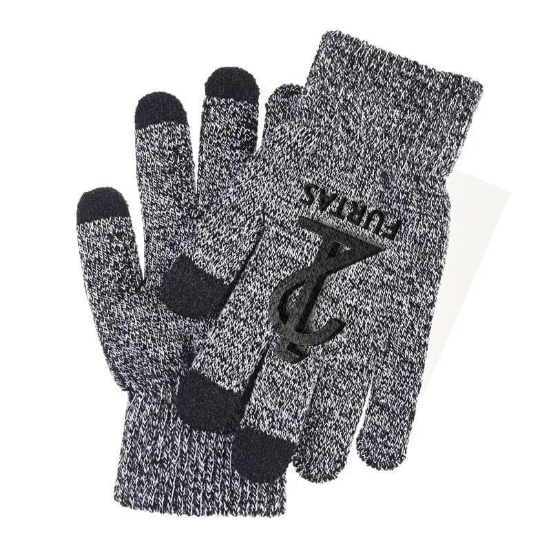 Custom LOGO Printing Pattern Gloves Full Finger Touch Screen Knit Mittens Wool Gloves Men Women Autumn Winter Fleece Warm Gloves