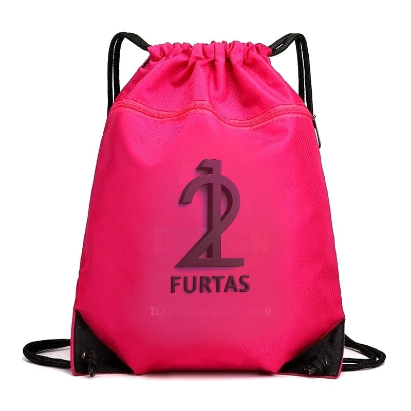 Drawstring Backpack Sports Bag Zipper