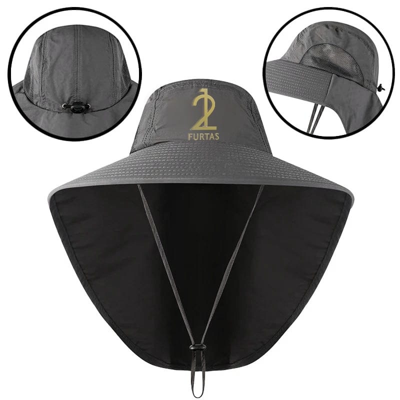 Wide Brim Fishing Hat Neck Cover Sun