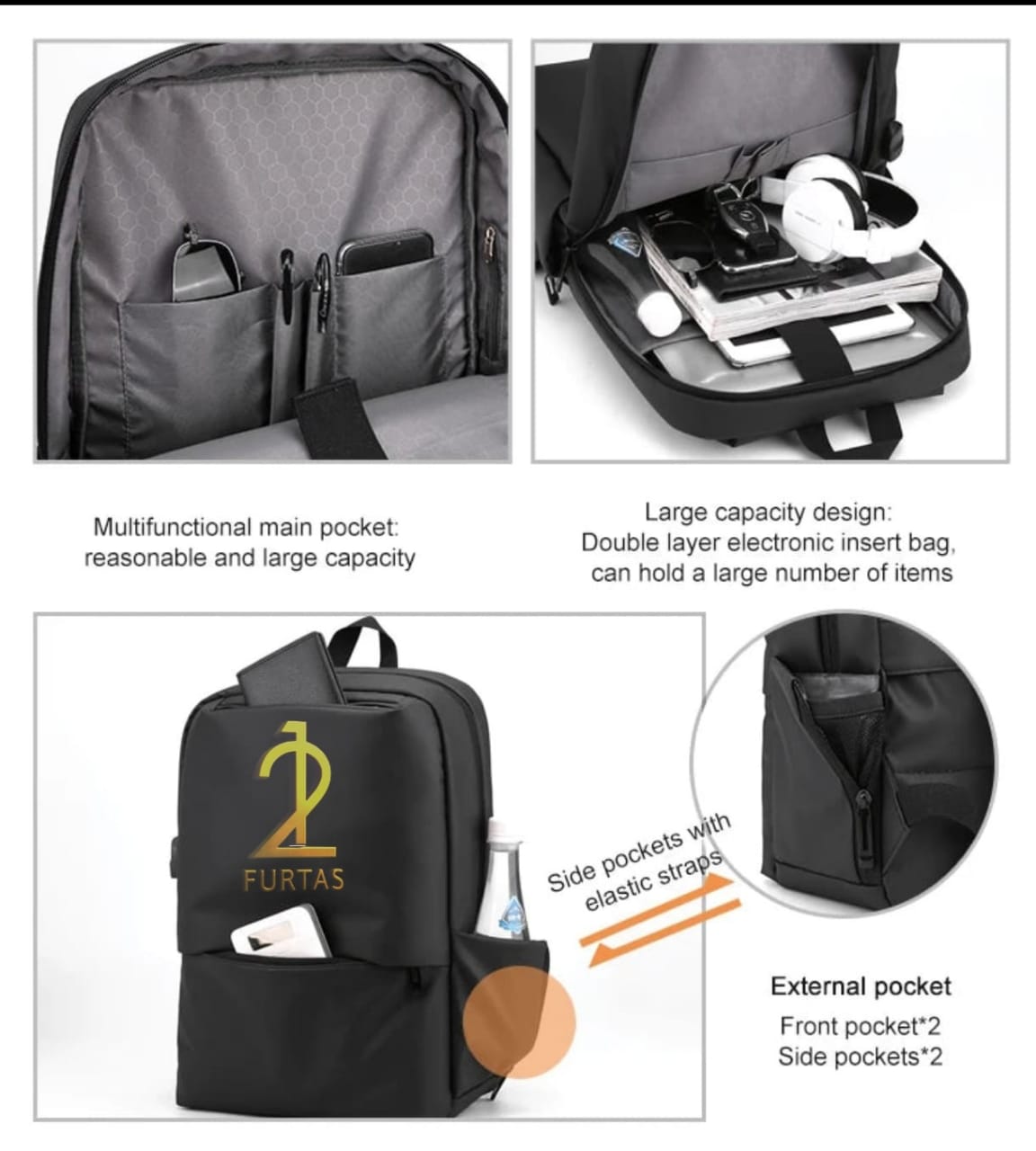 Men's Backpack Fashion Work Travel Backpack