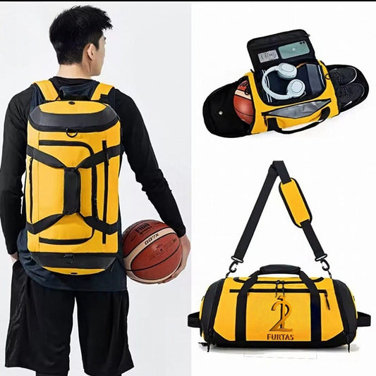 basketball sports bag dry wet separation fitness bag boxing storage bag, gym bag
