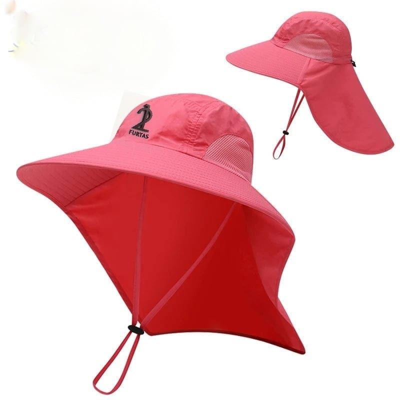 Wide Brim Fishing Hat Neck Cover Sun