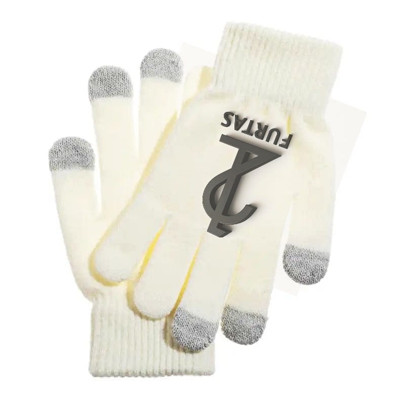 Custom LOGO Printing Pattern Gloves Full Finger Touch Screen Knit Mittens Wool Gloves Men Women Autumn Winter Fleece Warm Gloves