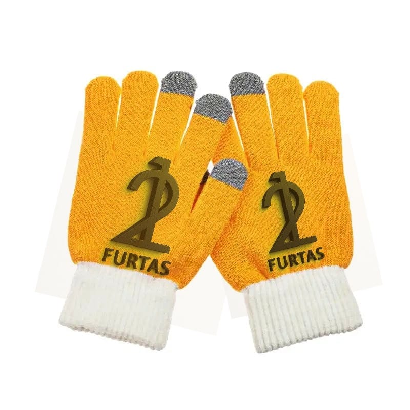 Custom LOGO Printing Pattern Gloves Full Finger Touch Screen Knit Mittens Wool Gloves Men Women Autumn Winter Fleece Warm Gloves