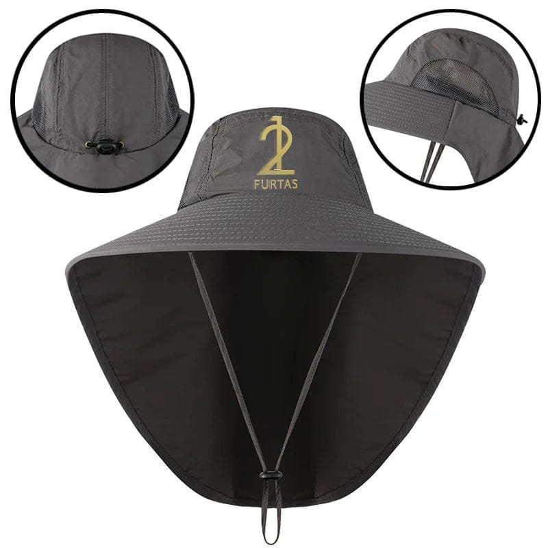 Wide Brim Fishing Hat Neck Cover Sun