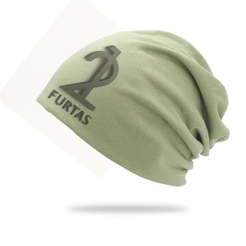 Unisex Double-layer Knitted Big Head Skull Beanie Cap