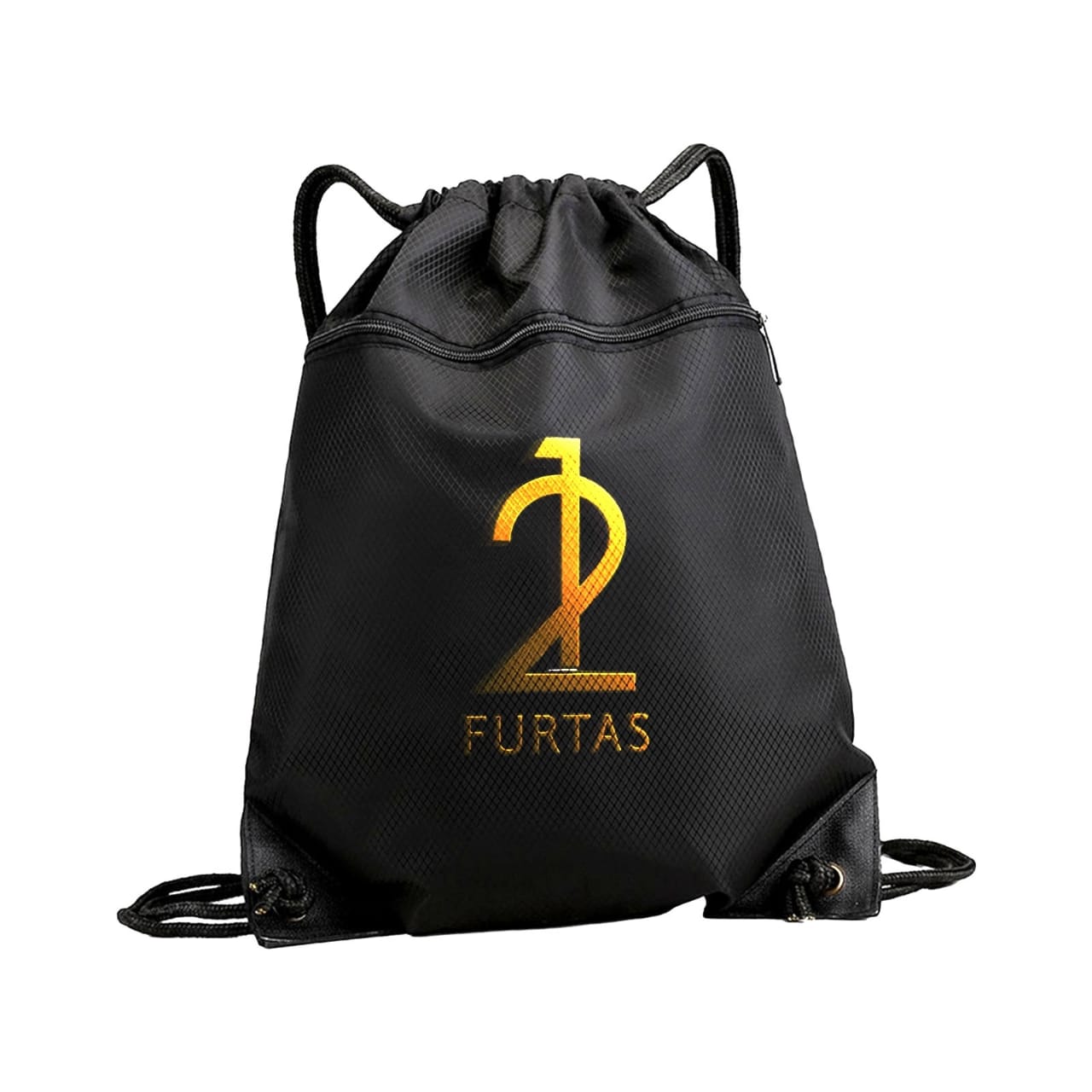 Drawstring Backpack Sports Bag Zipper
