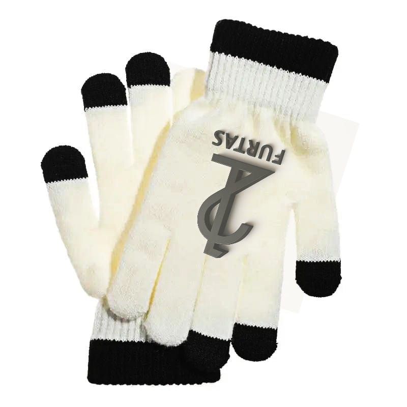 Custom LOGO Printing Pattern Gloves Full Finger Touch Screen Knit Mittens Wool Gloves Men Women Autumn Winter Fleece Warm Gloves