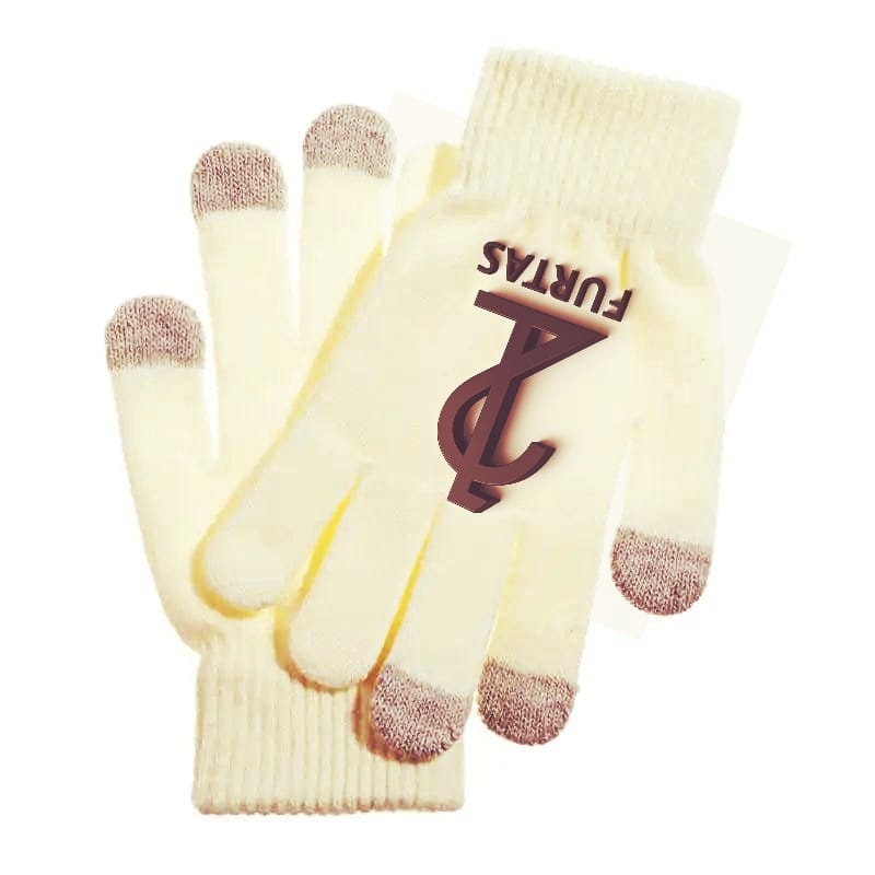 Custom LOGO Printing Pattern Gloves Full Finger Touch Screen Knit Mittens Wool Gloves Men Women Autumn Winter Fleece Warm Gloves